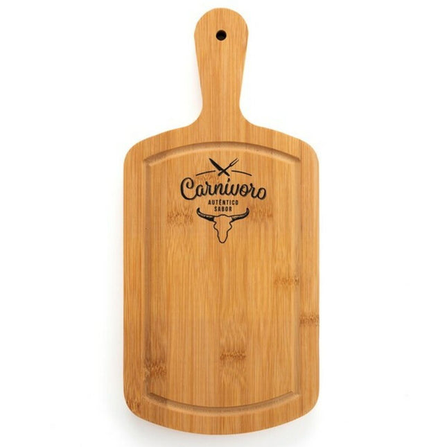 Schneidebrett Quid Carnivoro Braun Holz Stahl 35 x 16 x 2 cm