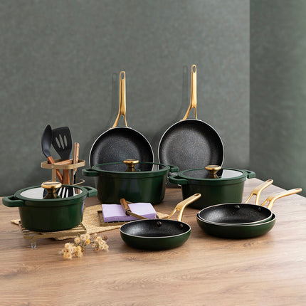 Topf mit Deckel Bidasoa Tiara Aluminiumguss grün 24 cm