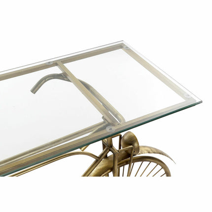 Konsole DKD Home Decor Kristall Gold Metall (114 x 37 x 77 cm)