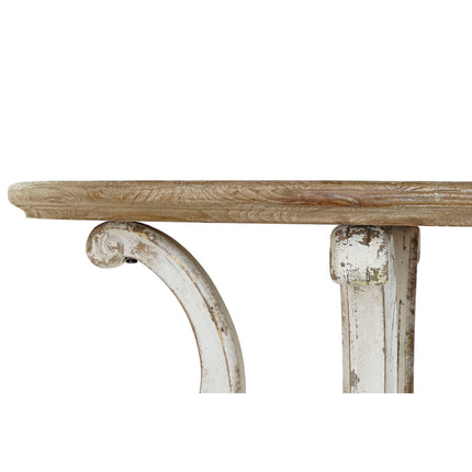 Beistelltisch DKD Home Decor 80 x 80 x 78,5 cm Tanne Braun Weiß Holz MDF