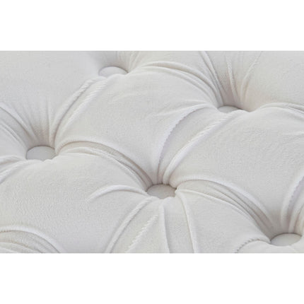 Fußstütze DKD Home Decor Weiß Polyester Holz MDF (78 x 78 x 40 cm)