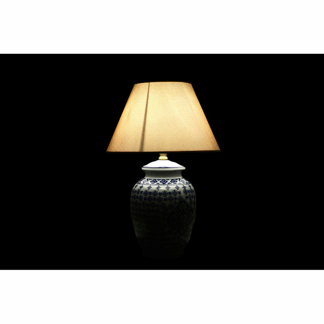Tischlampe DKD Home Decor Blau Weiß Porzellan Elefant (40 x 40 x 60 cm)