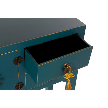 Konsole DKD Home Decor Tanne Blau Holz MDF 63 x 26 x 83 cm