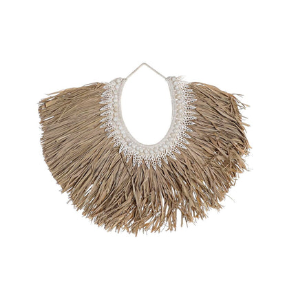 Wanddekoration DKD Home Decor Beige Braun Muscheln Faser (70 x 3 x 57 cm)