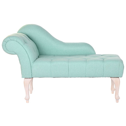 Chaise Longue DKD Home Decor Polyester Kautschukholz (119 x 55 x 77 cm)
