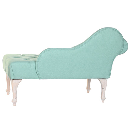 Chaise Longue DKD Home Decor Polyester Kautschukholz (119 x 55 x 77 cm)