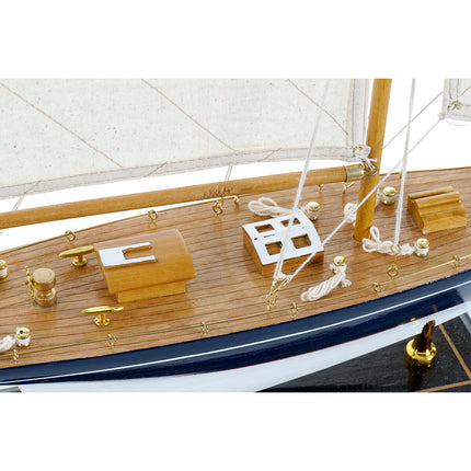 Barco DKD Home Decor 42 x 9 x 62 cm Blau Weiß