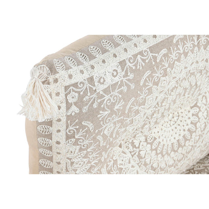 Sessel DKD Home Decor 90 x 56 x 15 cm Beige Weiß