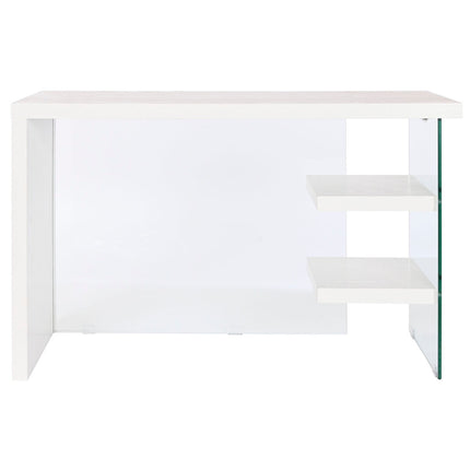 Schreibtisch DKD Home Decor Weiß Durchsichtig Kristall Holz MDF 120 x 50 x 76 cm