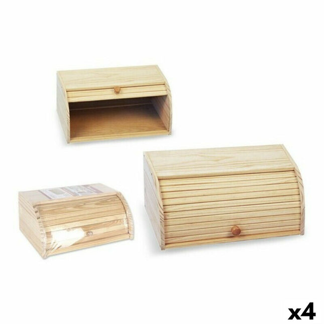 Brotkorb Privilege 66054 Holz 40,5 x 26,5 x 17 cm (4 Stück)