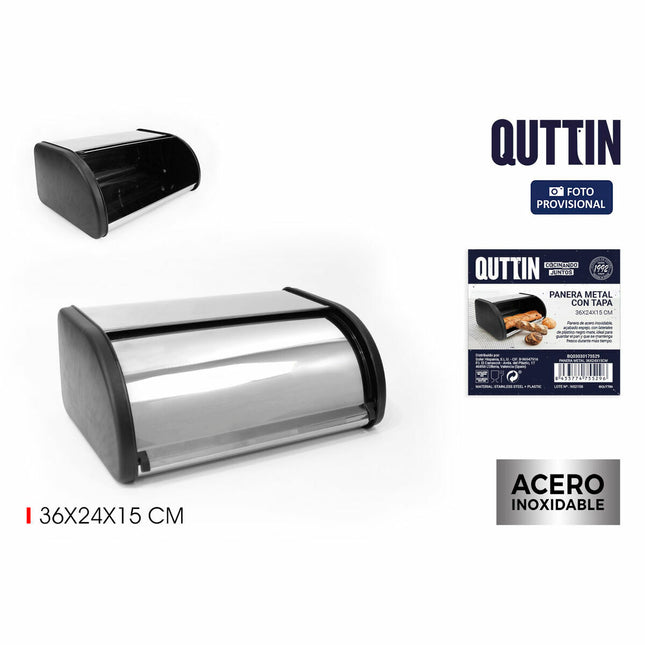 Brotkorb Quttin Metall 36 x 24 x 15 cm (4 Stück)