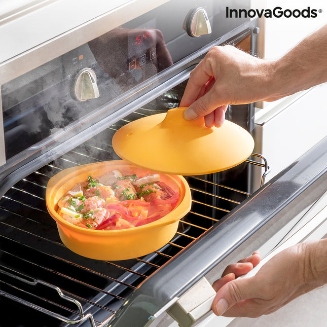 Multifunktionsdampfgarer aus Silikon mit Rezepten Silicotte InnovaGoods (Restauriert A)