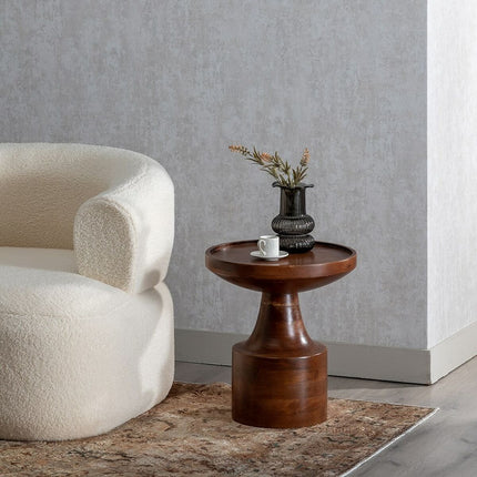 Beistelltisch 40 x 40 x 44,5 cm Braun Mango-Holz