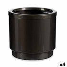 Selbstbewässernder Blumentopf Anthrazit Polypropylen (26 x 25 x 26 cm) (4 Stück)