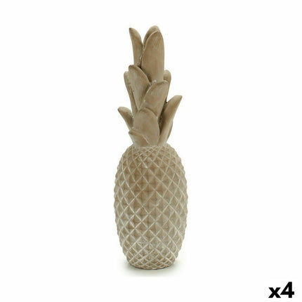 Dekorative Gartenfigur Ananas Stein 12 x 38 x 12 cm (4 Stück)