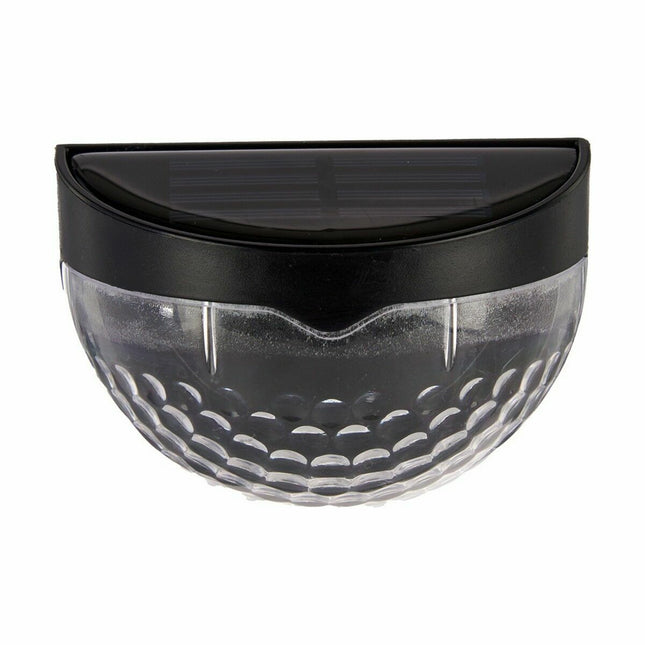 Wandleuchte Ladung durch Solarzellen Kaltes Licht Schwarz Kunststoff (24 Stück)