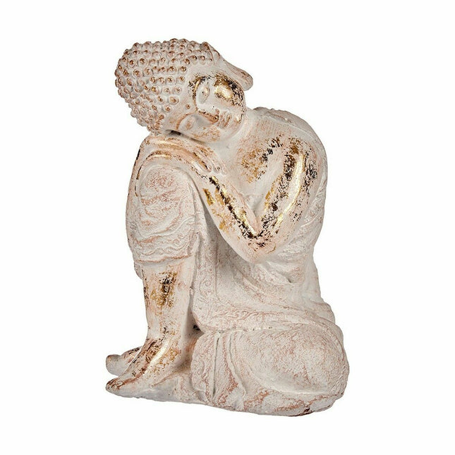 Dekorative Gartenfigur Buddha Polyesterharz 23 x 33 x 26 cm (2 Stück)