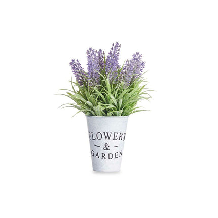 Dekorationspflanze Lavendel Metall Kunststoff 10 x 22 x 10 cm (12 Stück)